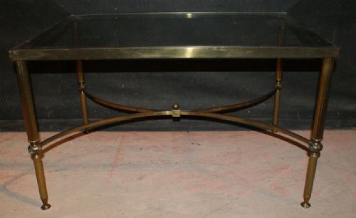 Brass and Glass Low Table