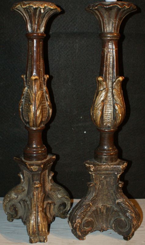 Italian Carved Lamps