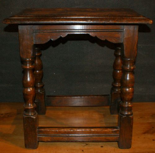 English Oak Joint Stool
