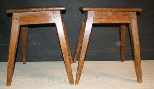 Pair of Elm Stools