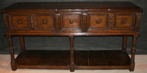 Oak Dresser Base
