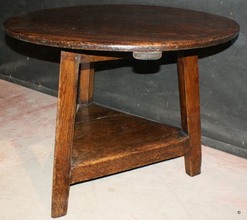 Patinated Pine Cricket Table