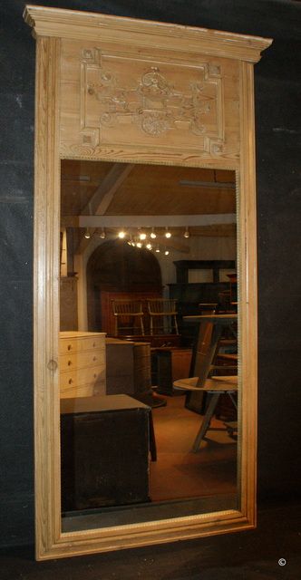 Pine Trumeau Mirror