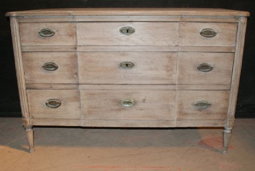 Bleached Breakfront Commode