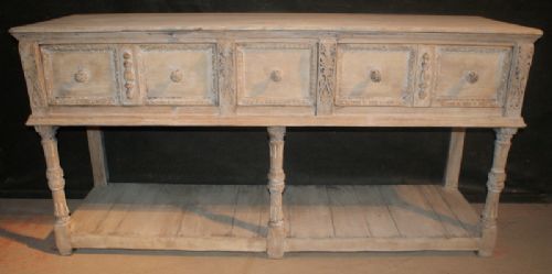 Bleached Oak Dresser Base