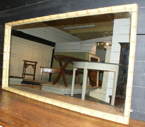 Faux Bamboo Mirror