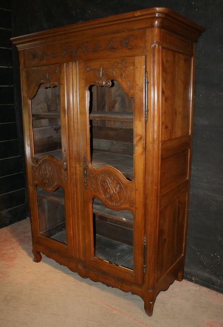 Carved Cherrywood Armoire