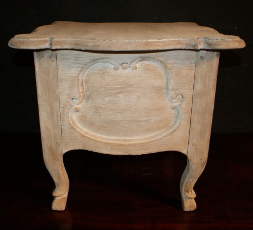 Bleached Oak Stool/end Table