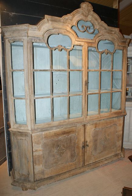 Bleached Display Cabinet

