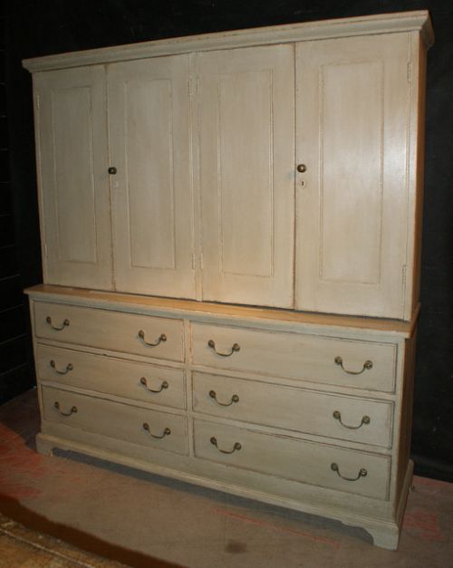 Painted Pine Housekeepers Cupboard