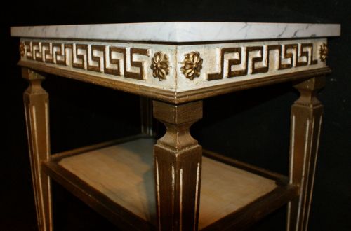Marble Topped Lamp Table