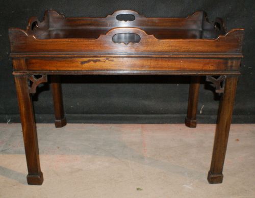 Mahogany Tray on Stand