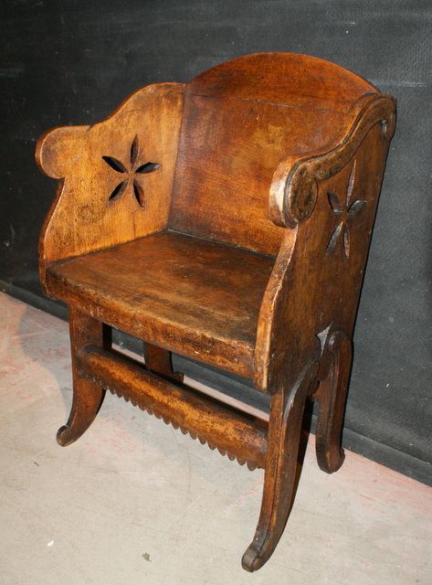 Antique Penwork Chair