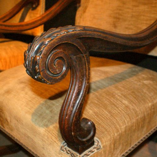 French Walnut Arm Chairs