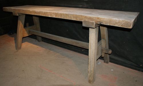 Bleached Trestle Table
