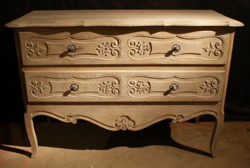 Bleached Oak Commode
