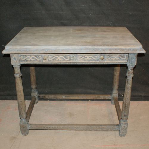 Carved Oak Side Table