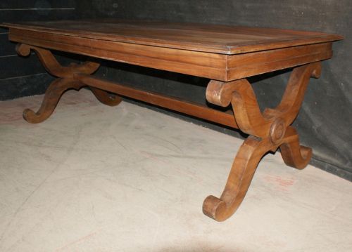 French Walnut Centre Table/ Desk