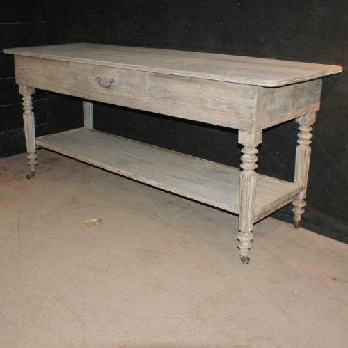 Bleached Oak Drapers Table