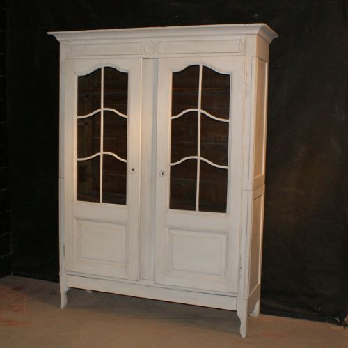 French Painted Display Cupboard