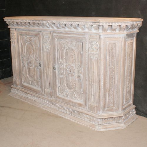 Bleached Walnut Side Cabinet