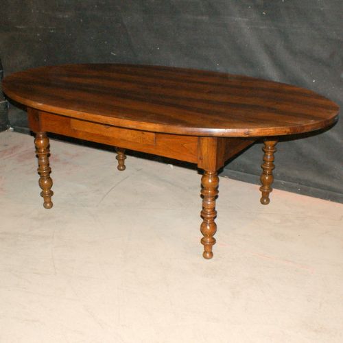 French Oval Low Table