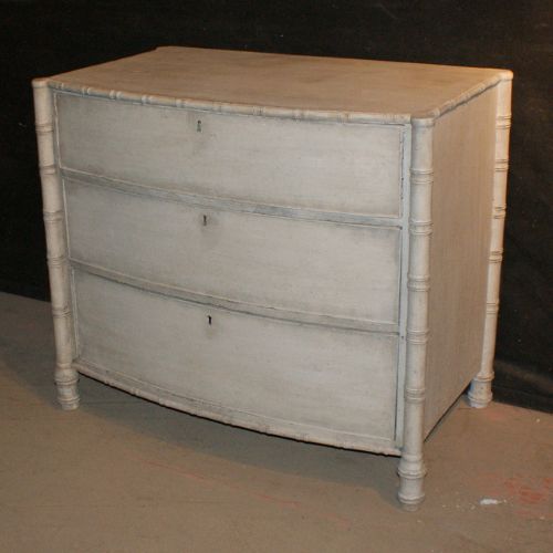 English Faux Bamboo Commode