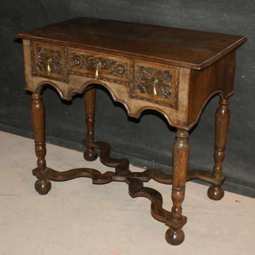 Carved Oak Lowboy