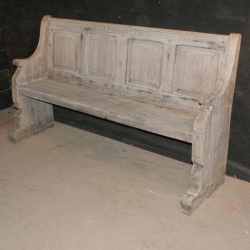 Antique Bleached Oak Bench