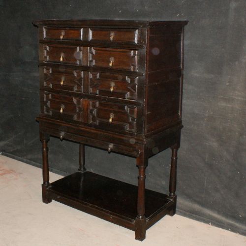 Oak Chest on Stand