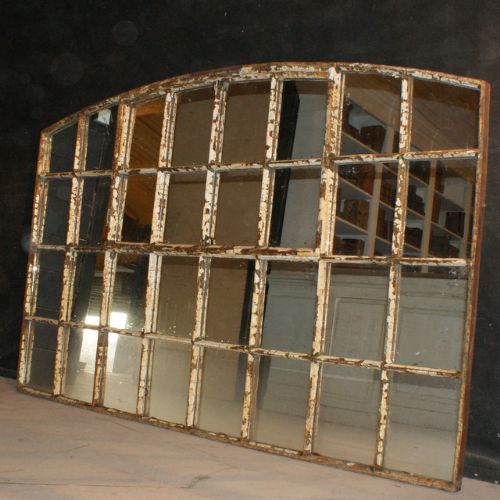 Huge Iron Window Mirror