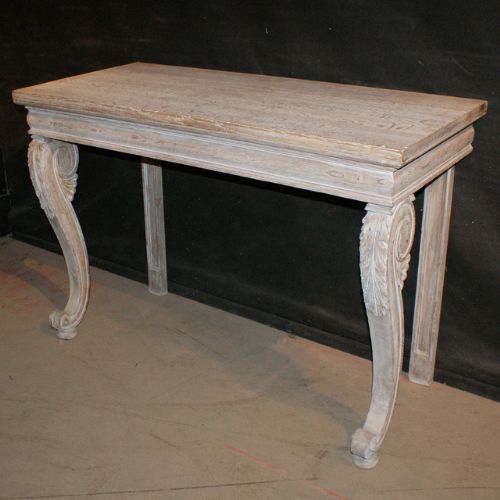 Bleached Oak Console Table