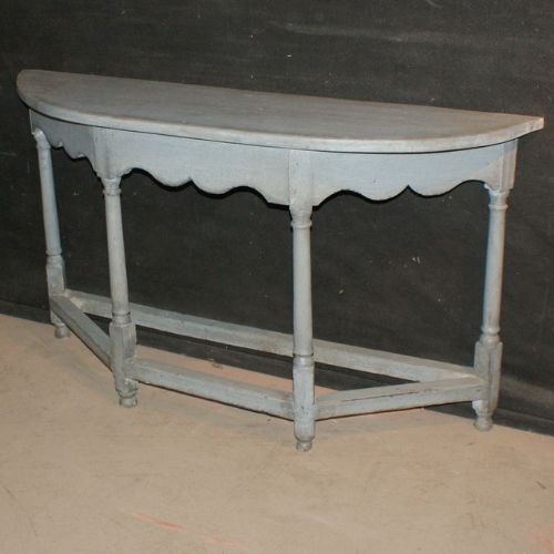 Painted Demi Lune Console