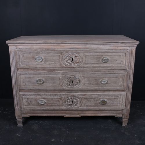 Bleached Oak Commode