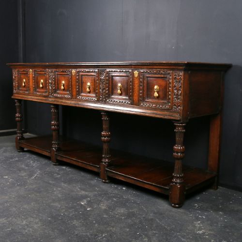 Jacobean Oak Dresser Base
