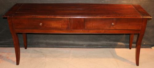 French Cherry Wood Serving Table