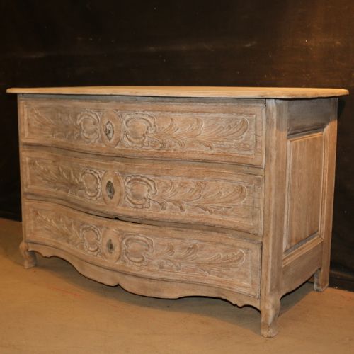 Carved Oak Commode