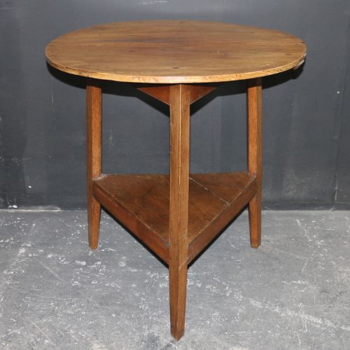 Fruitwood and Oak Cricket Table