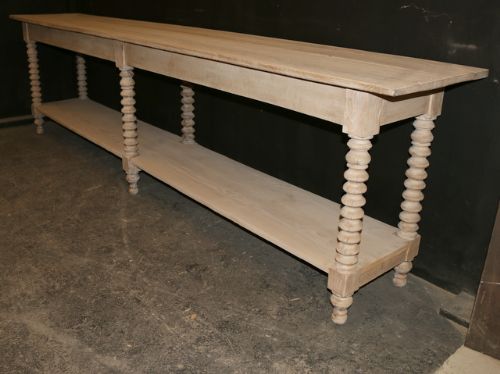 Bleached Oak Drapers Table