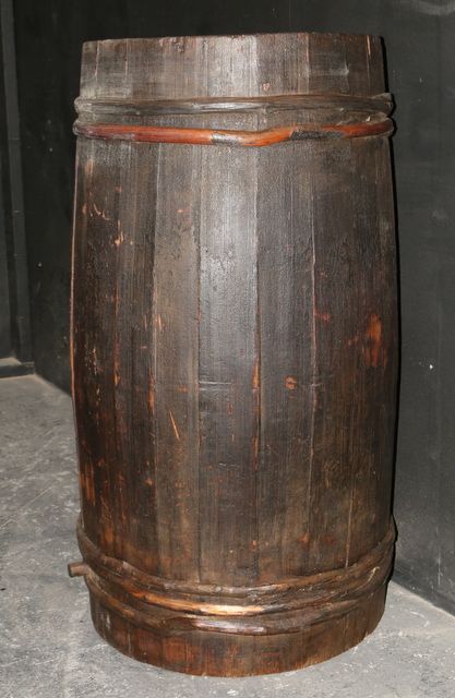 Unusual Wooden Barrel