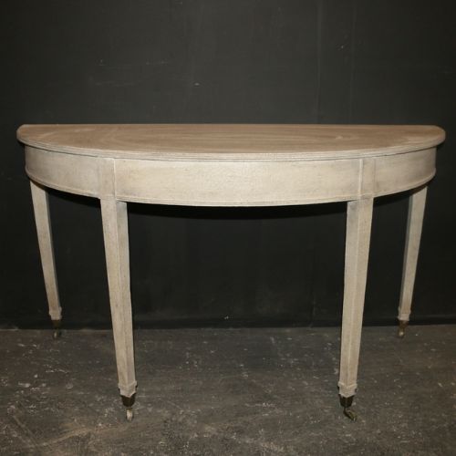 Painted Demi Lune Tables