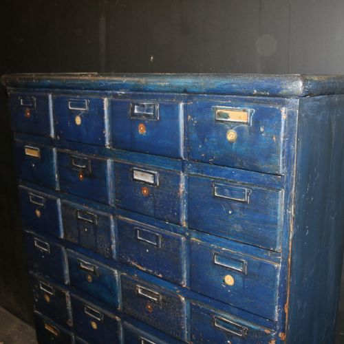 Bank of 36 Drawers