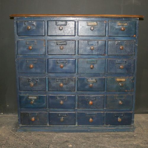 Antique Bank of 24 Drawers