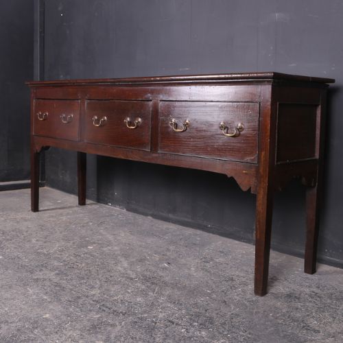 Narrow Oak Dresser Base