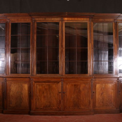 Huge Mahogany Bookcase