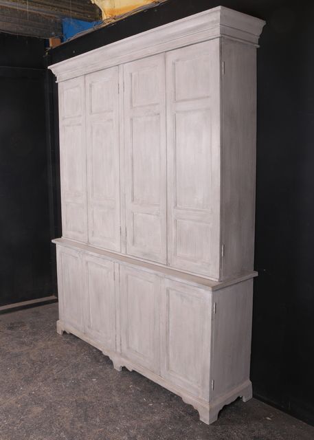 Narrow Painted Housekeepers Cupboard