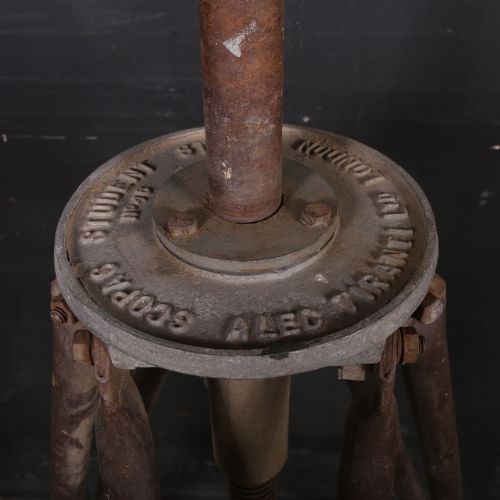 Metal and Wood Sculptor Stand