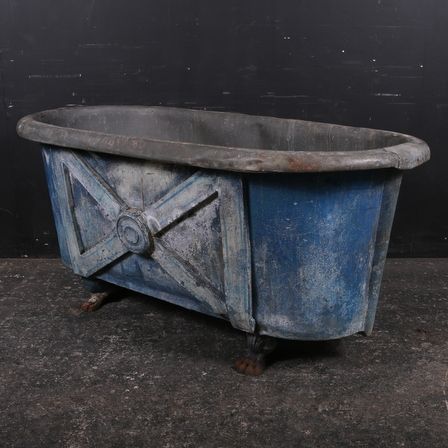 Original Painted Zinc Bath