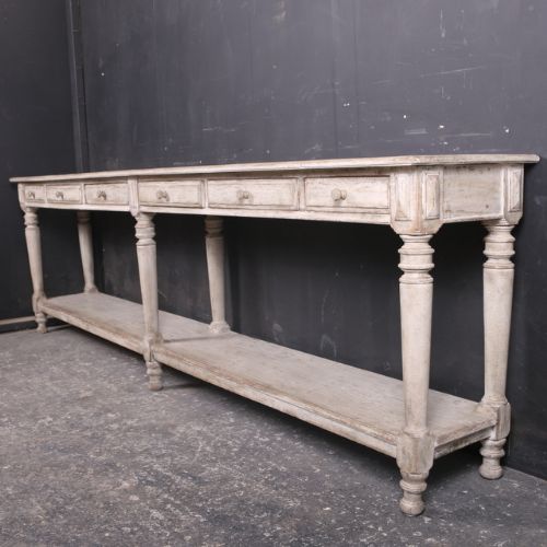 French Painted Drapers Table