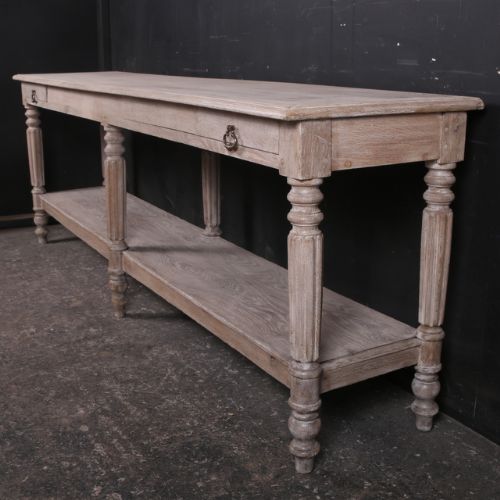 Bleached Oak Drapers Table